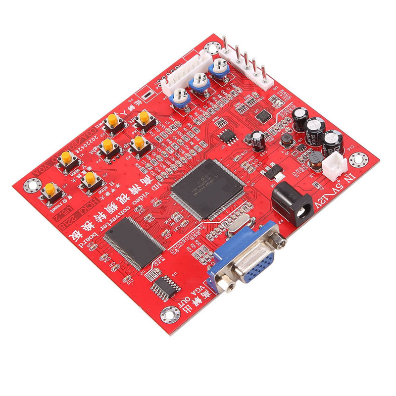 3X Arcade Game HD RGBS to VGA CVBS Arcade Board Game Video Converter for LCD CRT Monitor Game Console Accessories. 