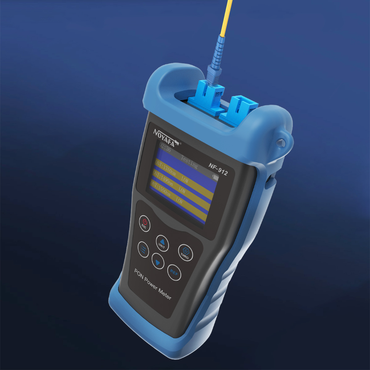 Noyafa NF-912 PON Fiber Optical Power Meter Network Cable Tester -50 dbm~+10 dbm FTTx OMT OLT Port Fiber Optic Fault Detection. 
