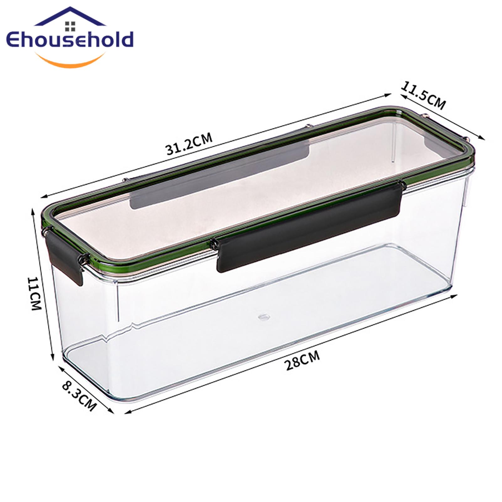Moisture-proof Food Box Large Capacity Rectangular Pasta Storage Box with Moisture-proof Seal Visible Design Food Container for Noodle Storage Container. 