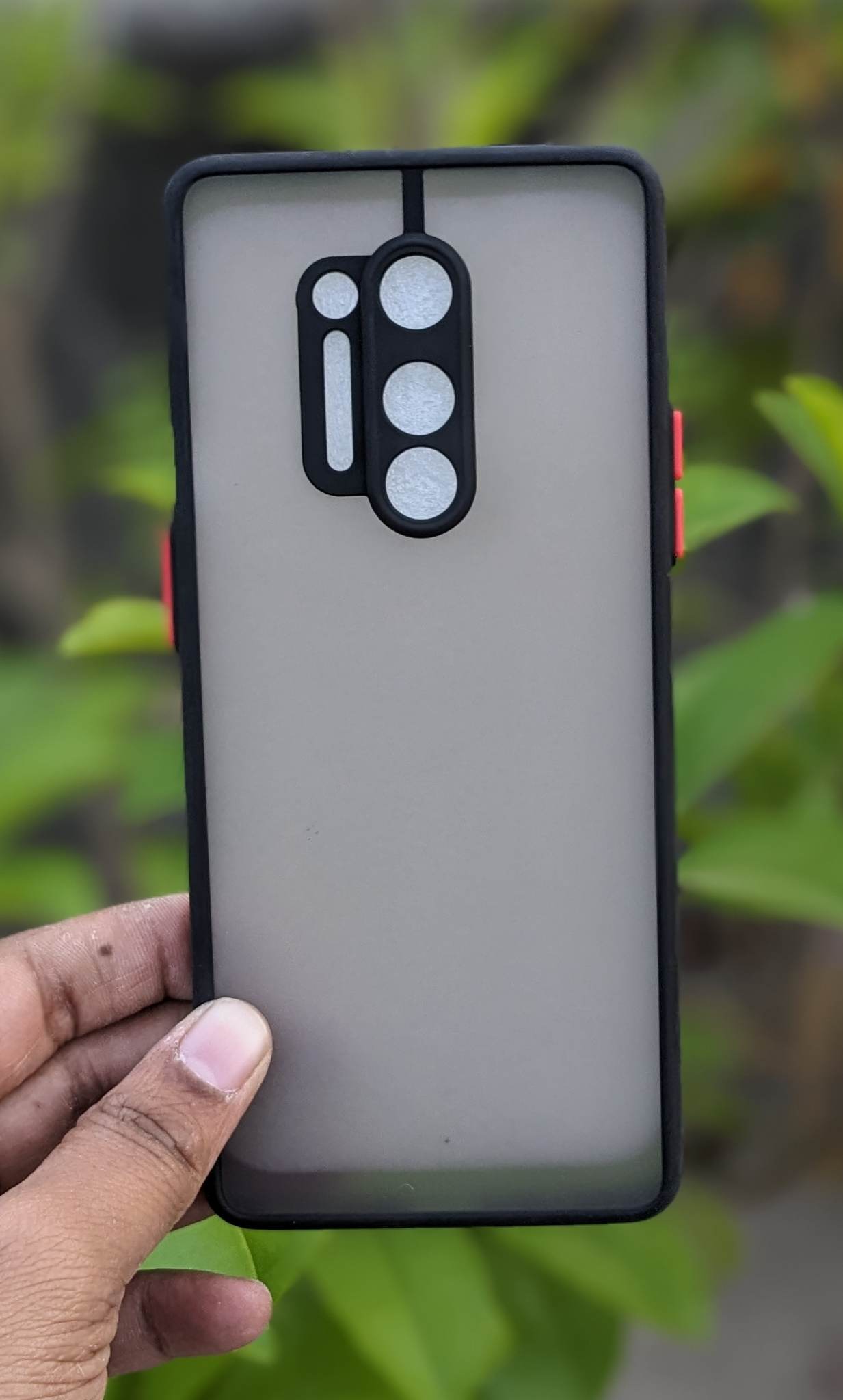 Camera Protection Bumper Phone Cases For OnePlus 8 Pro Matte Translucent Shockproof Back Cover. 