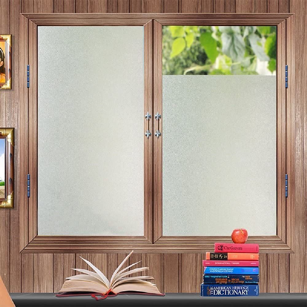 Glass Film Glass , window & Doors, Self Static Cling Frosting Decorative Window Stickers Window Tinting for Home Bathroom ( 24 X 60 Inch, Frosted)