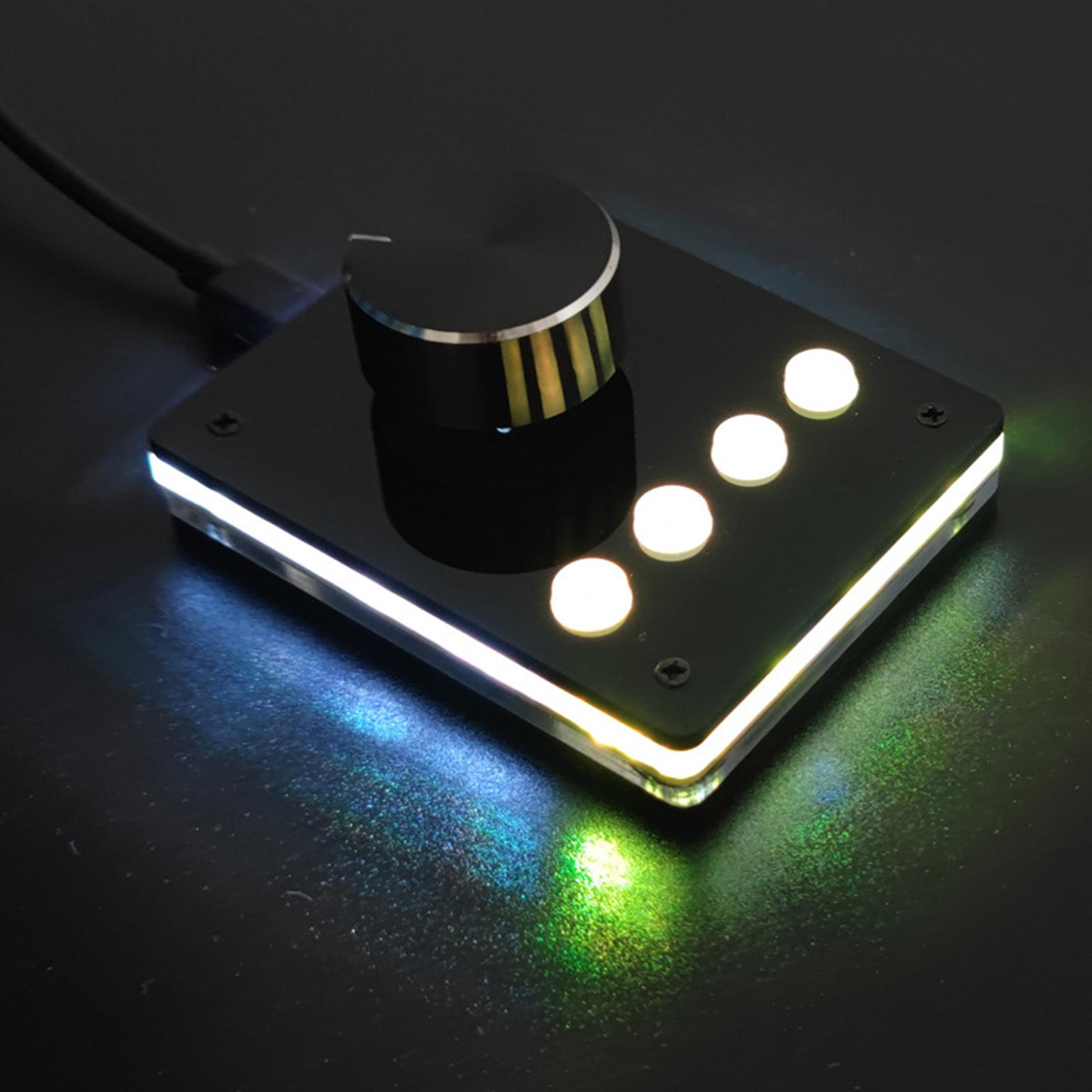 Macro Mini Keyboard 4 Keys 1 Knob Macro Custom Gaming Keyboard Programmable DIY Mechanical Keyboard Macro Keypad PS Drawing. 