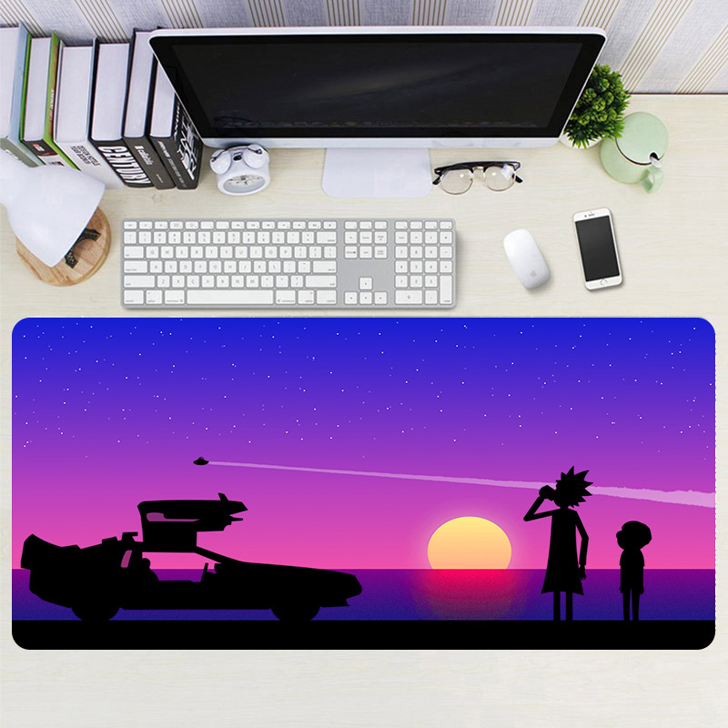 Mouse Pad Factory Oversized Anime Rick Morty Office Home Anti Slip Cross Border Exclusive Precision Seam Keypad. 