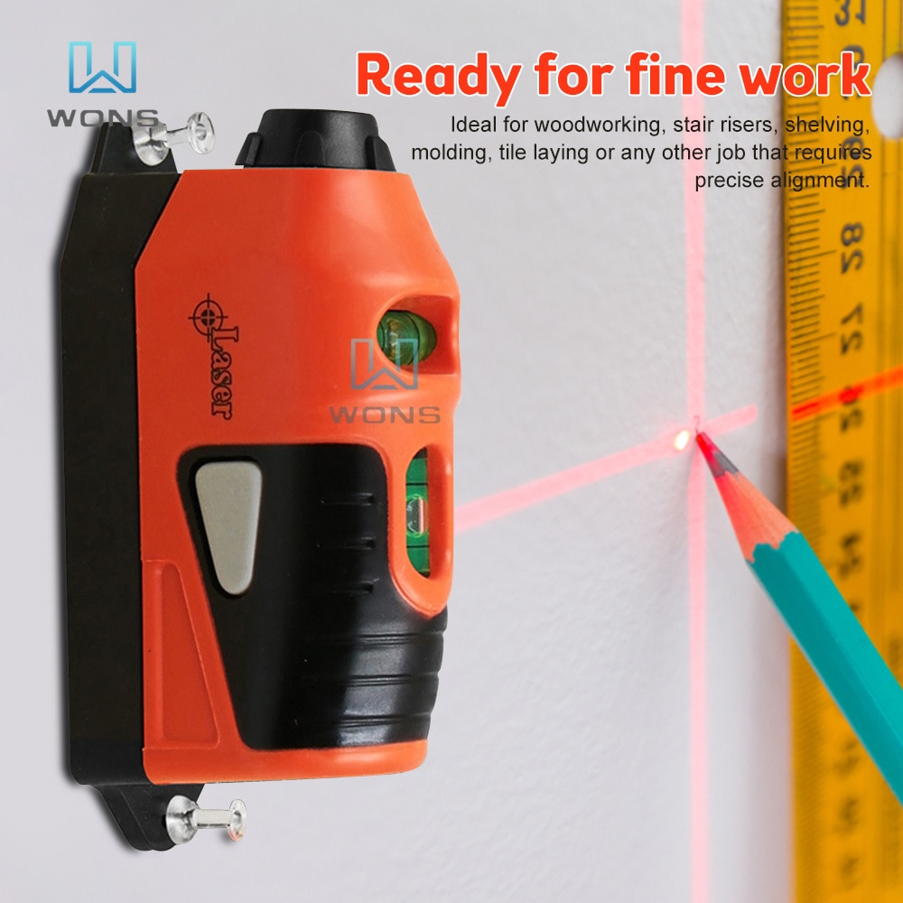 Multi-function Laser Level Vertical Infrared Laser Level Laser Stralght THE Laser Guided Level Line Measurement Gauge Tool. 