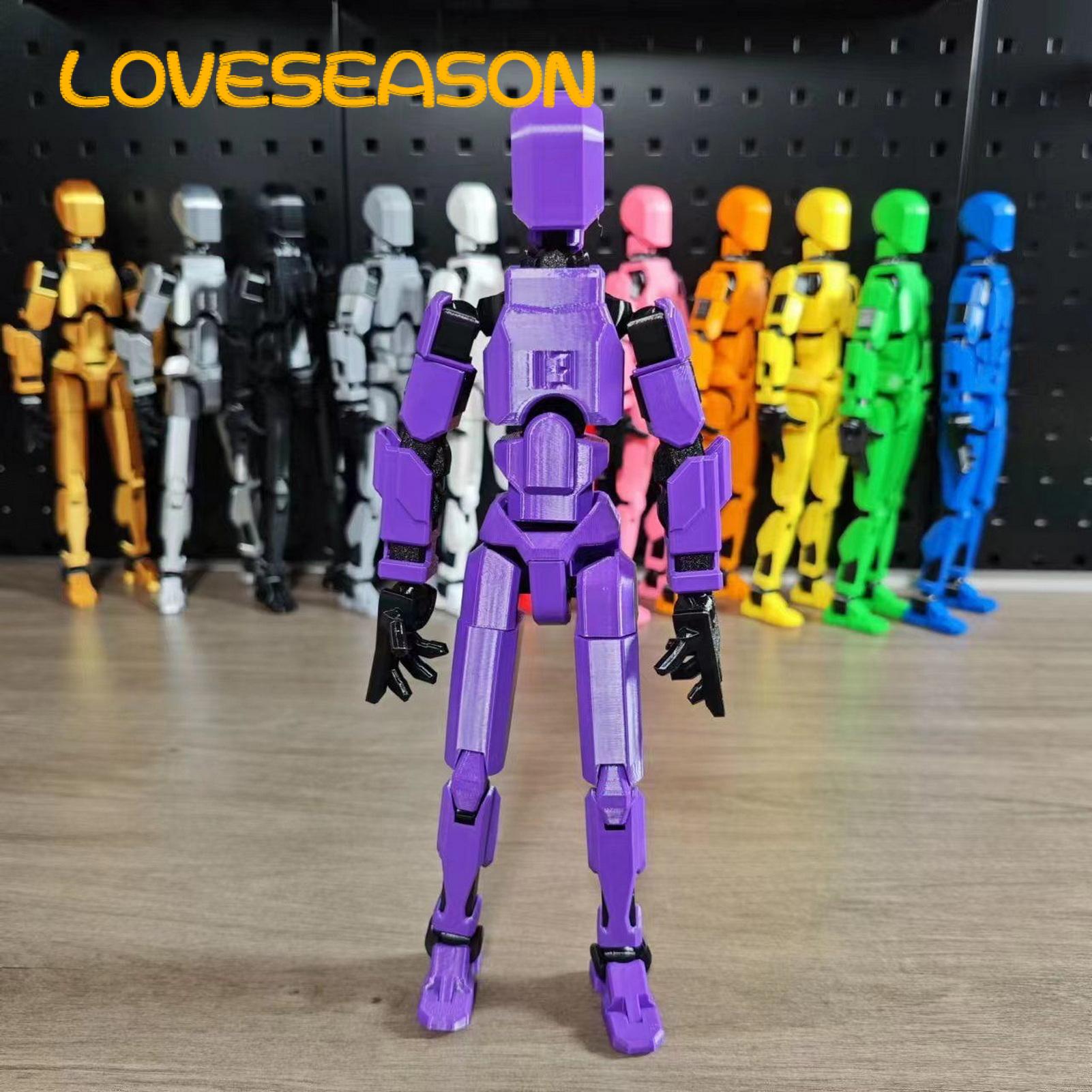 3d Printed Action Figure Multi-jointed 3d Printed Robot Action Figure with Weapon Movable Joint Model for Desktop Decoration Buyers' Choice Desktop Action Figure. 