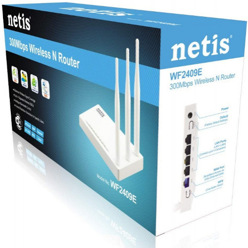 Netis 3 antena 300 mbps router WF2409E - 1 piece