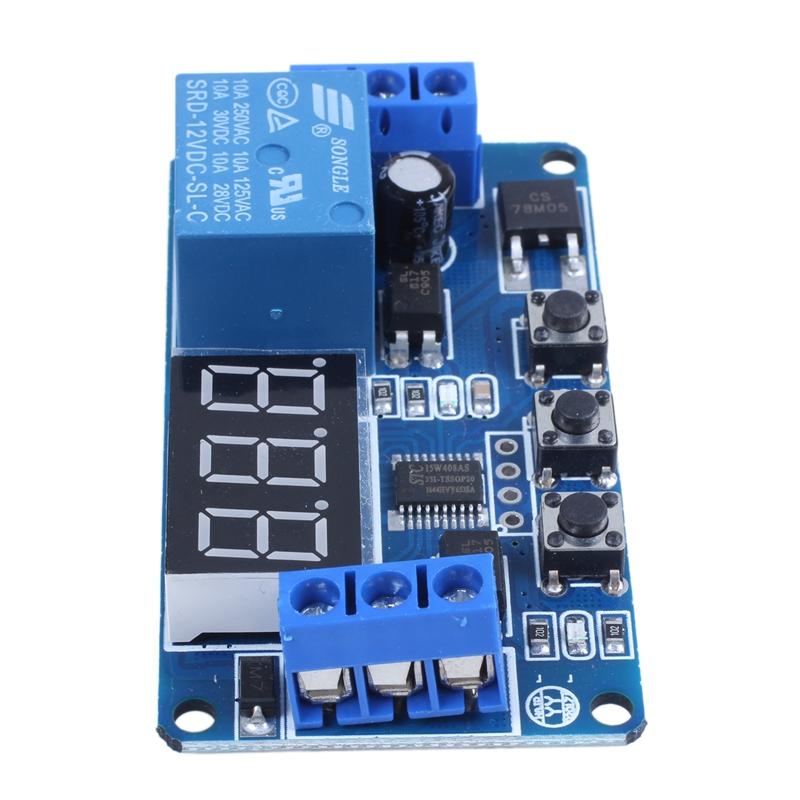 Automation DC 12V LED Display Digital Timer Control Switch Relay Module. 