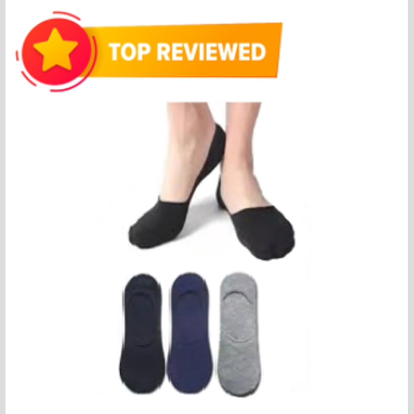 Loafer Socks 3 Pair for Men - Multicolor