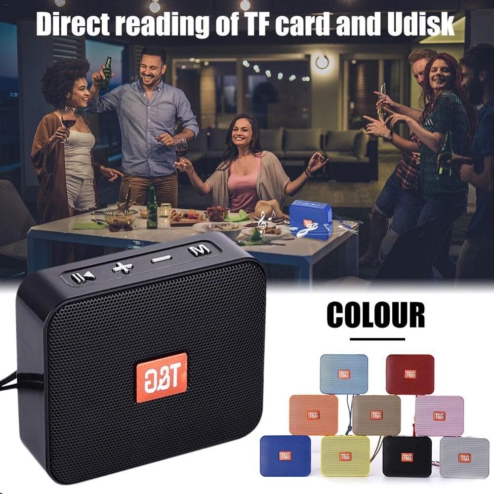 Mini Portable TG166 Bluetooth Speaker Wireless Music Subwoofer USB Speakers 3D Stereo Surround Portable Speaker Column Bass Box. 