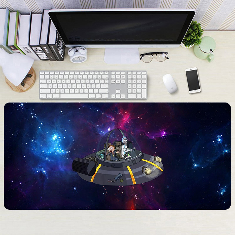 Mouse Pad Factory Oversized Anime Rick Morty Office Home Anti Slip Cross Border Exclusive Precision Seam Keypad. 