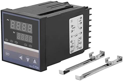 Output 0-1300C REX C-700 PID Temperature Controller Dual LED Display with K Type Thermocouple. 