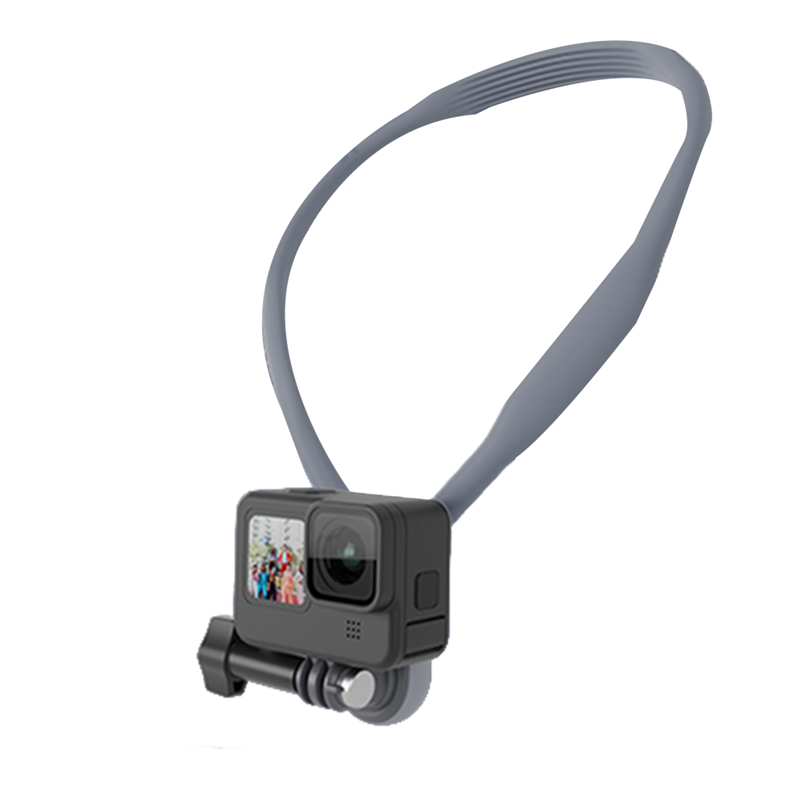 TELESIN Magnetic Silicone Neck Hold Mount For Insta360/DJI Osmo/GoPro Hero 11 10 9 8 7 6 5 Action Camera Replacement