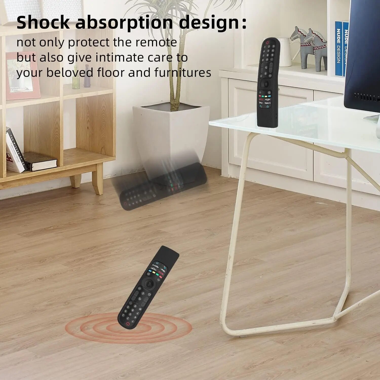 Silicone Remote Control Case for LG MR21GA MR21GC MR22GN MR22GA MR23GN,for LG QNED Smart TV Magic Remote Control Protective Case. 