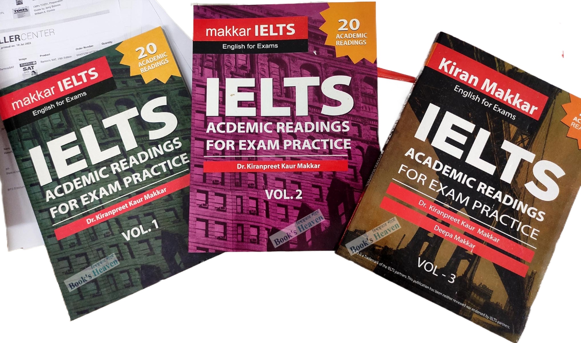 Makkar IELTS Academic Readings Volume 1-3 for Exam Practice (3 books)