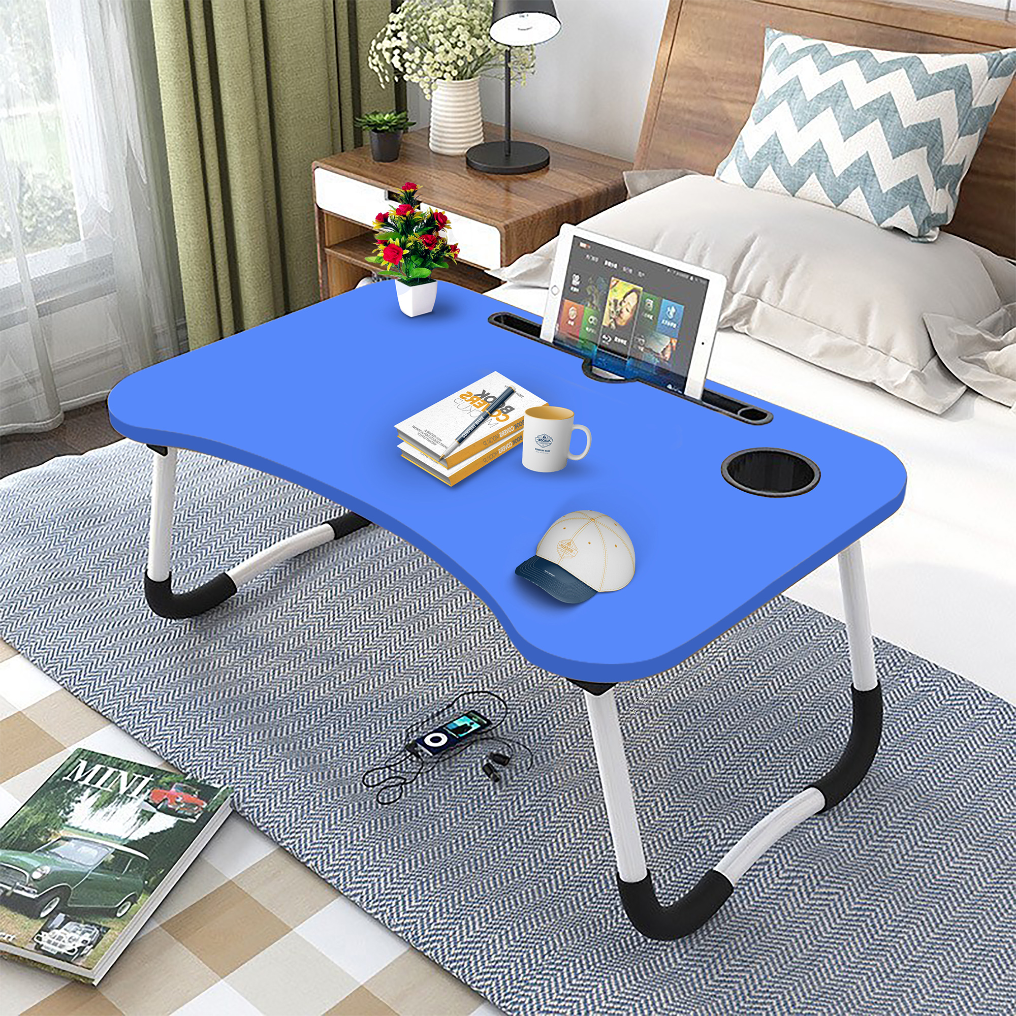 Computer Laptop Desk Small Foldable Multi-Function Bed Desk Simple Dormitory Lazy Table Bed With Laptop Table - Laptop Table - Laptop Table - Laptop Table