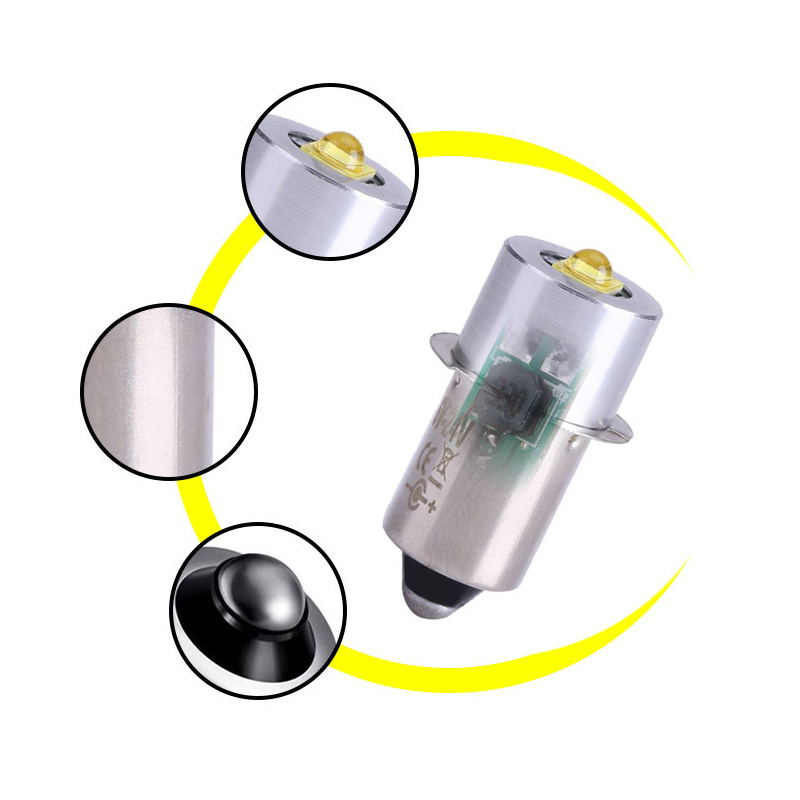 P13.5S Pr2 LED Bulb 3W Upgrade LED Flashlight Bulb Maglite LED Conversion Kit Mag Light LED Bulb 2-16 C D Cells Maglite Torch