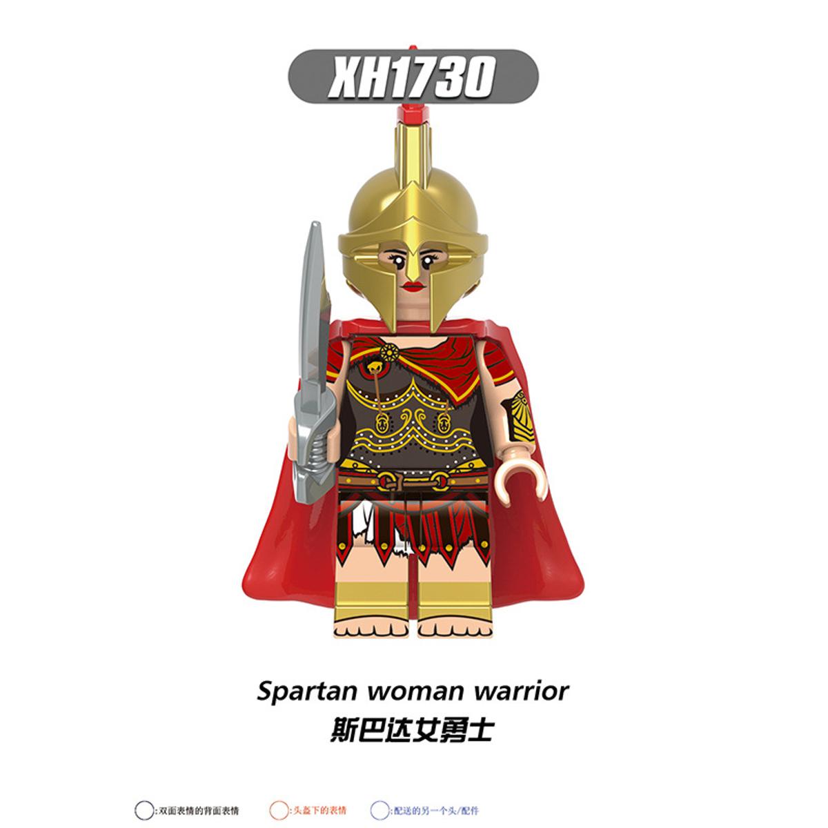 【Lejia】Single Sale Hot Medieval knights Building Block Spartan Woman Roman Centurion Roman Soilder Hero of Sparta Knights Templar Building Block Anime Series Toys For Gift X0316