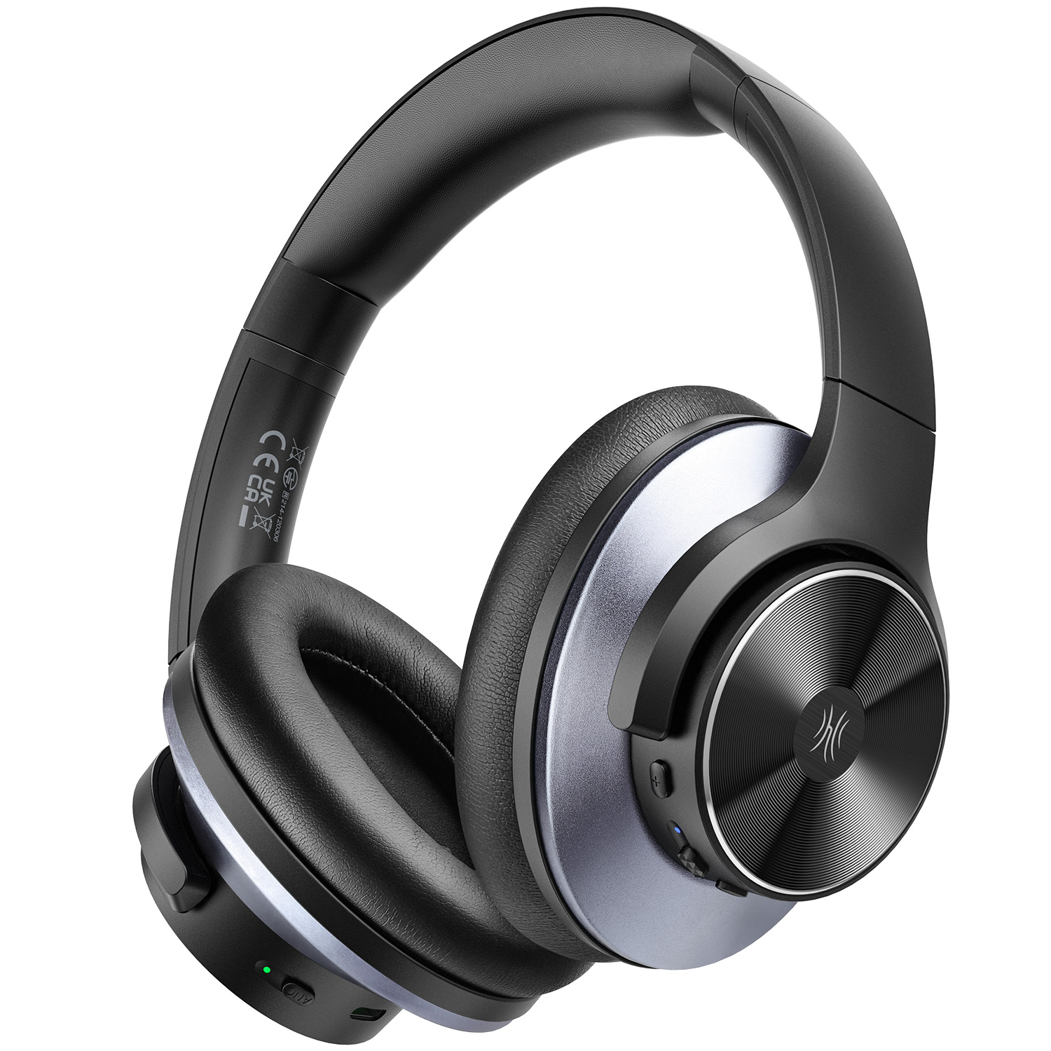 Oneodio A10 Hybrid Active Noise Cancelling Headphones Bluetooth With Hi-Res Audio Over Ear Wireless Headset ANC With Microphone. 