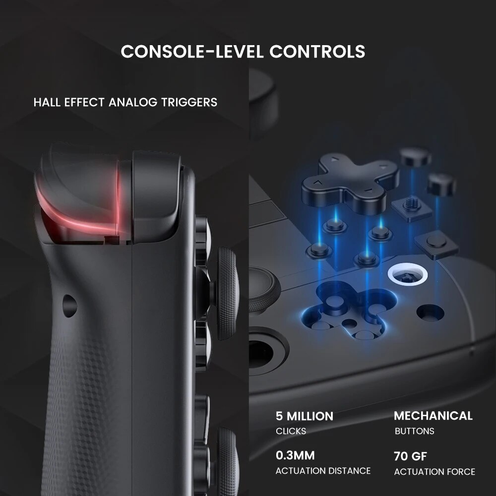 LEADJOY M1B Mobile Phone Gamepad Gaming Controller for Apple iPhone Cloud Gaming Xbox Game Pass, STADIA, XCloud, GeForce Now