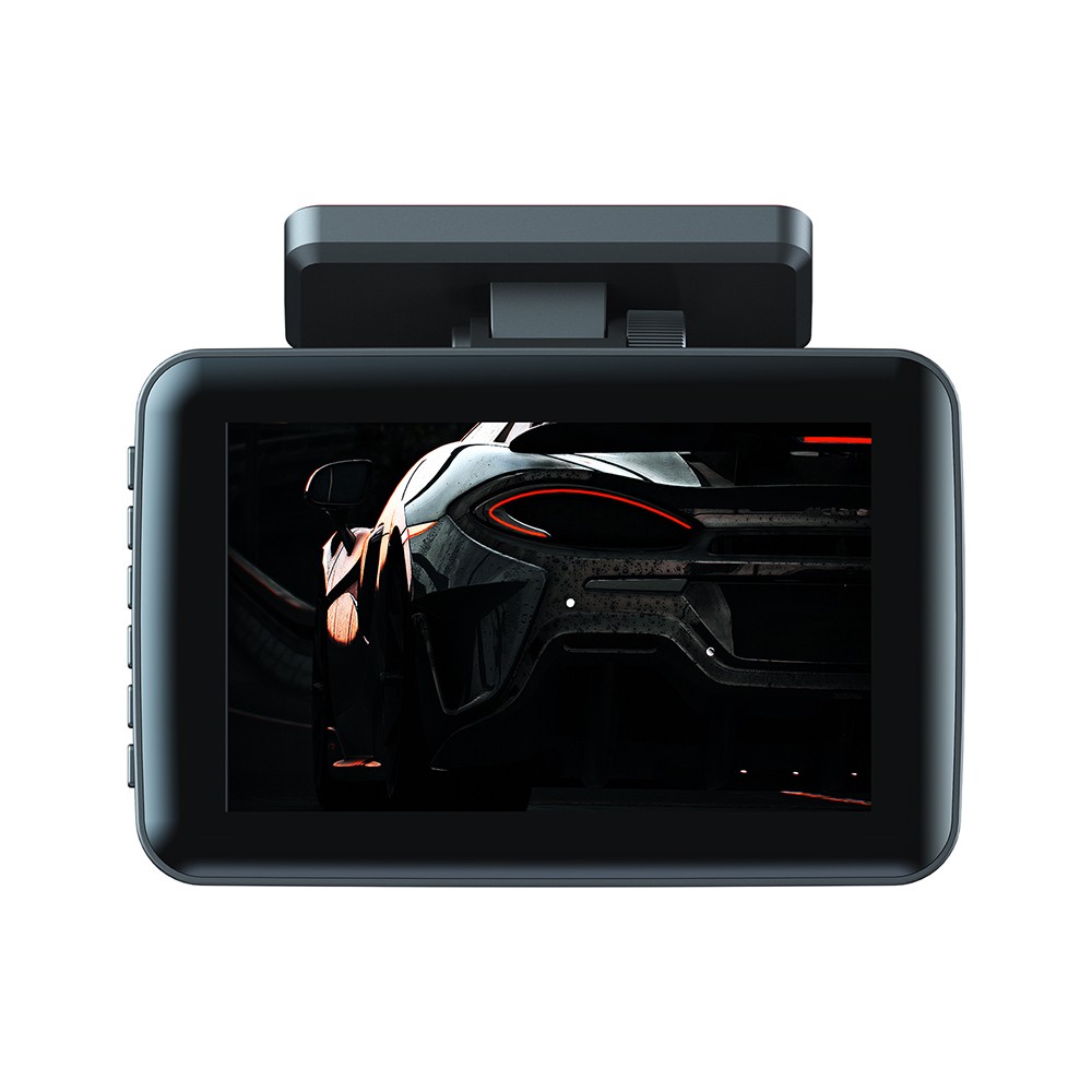 Dash Cam Front and Rear Inside 3 Cameras 1080+720+480P 4in Car Rearview Mirror - black. 