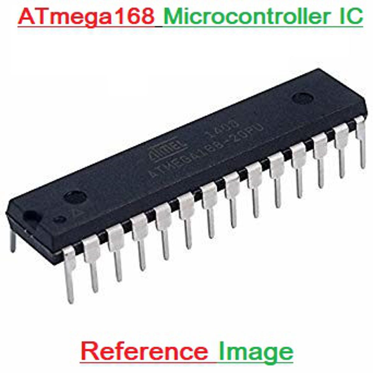 ATMEGA168A IC ATMEGA168A-PU ATMEGA168 Flash Memory DIP 28 Pin Leads AVR Microcontroller IC 