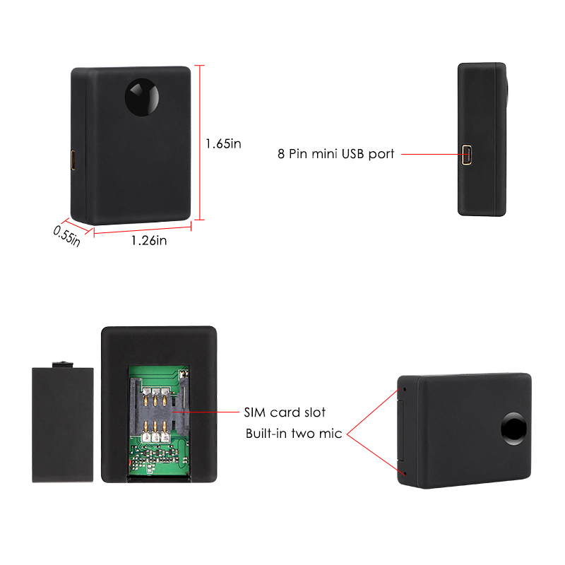 Yfashion N9  Listening Device Acoustic Alarm ni  Device Voice Surveillance System Quad Band 2 c 12-15 Days Standby ime. 