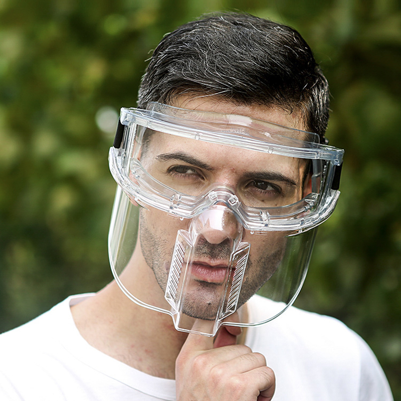 protective glasses with face shield