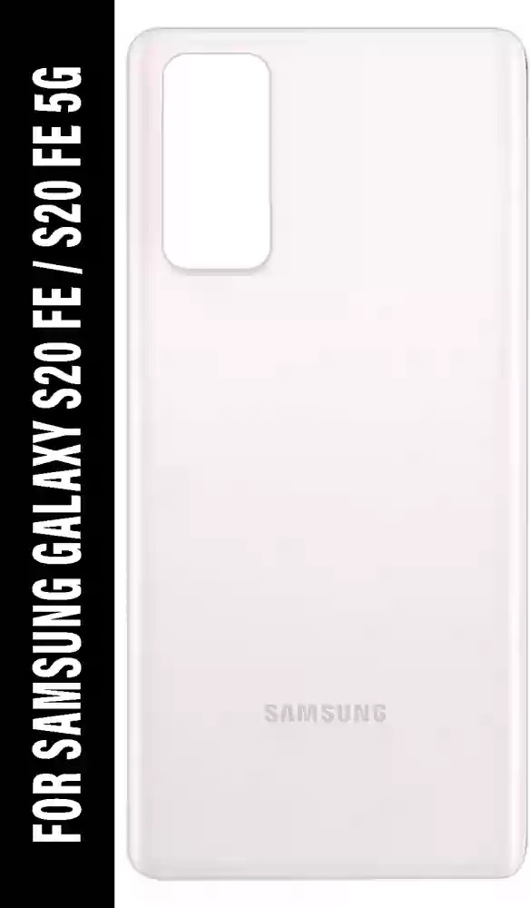 Backshell For Samsung S20FE White Color Replacement Back Battery Cover / Backshell. 