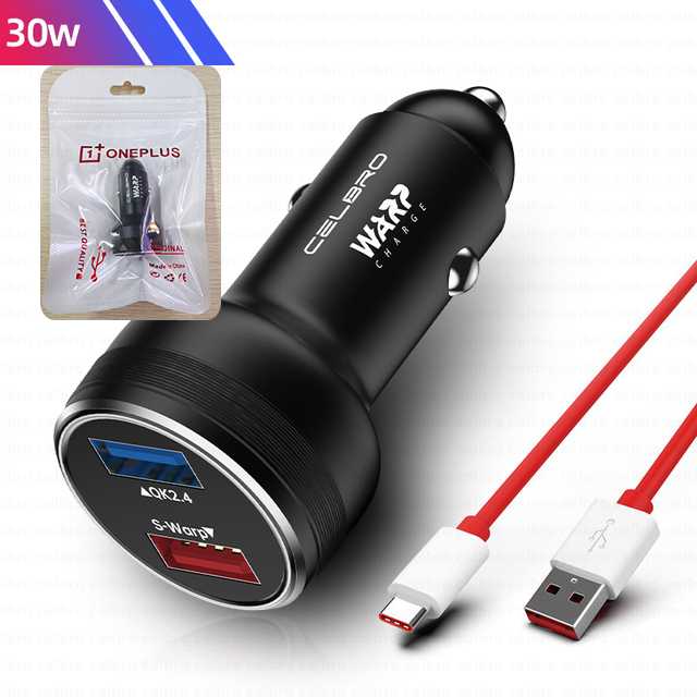 65W Warp Charge 30W Car USB Phone Charger Fast Charging For Oneplus 9R 10 Pro 8 7 6 5 9RT 9 Nord N10 N100 Samsung Dash One plus. 