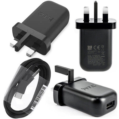 New HTC 10 TC P3000-UK 2.0 Quick Mains Charger With C Type USB Cable U11 U Ultra and others