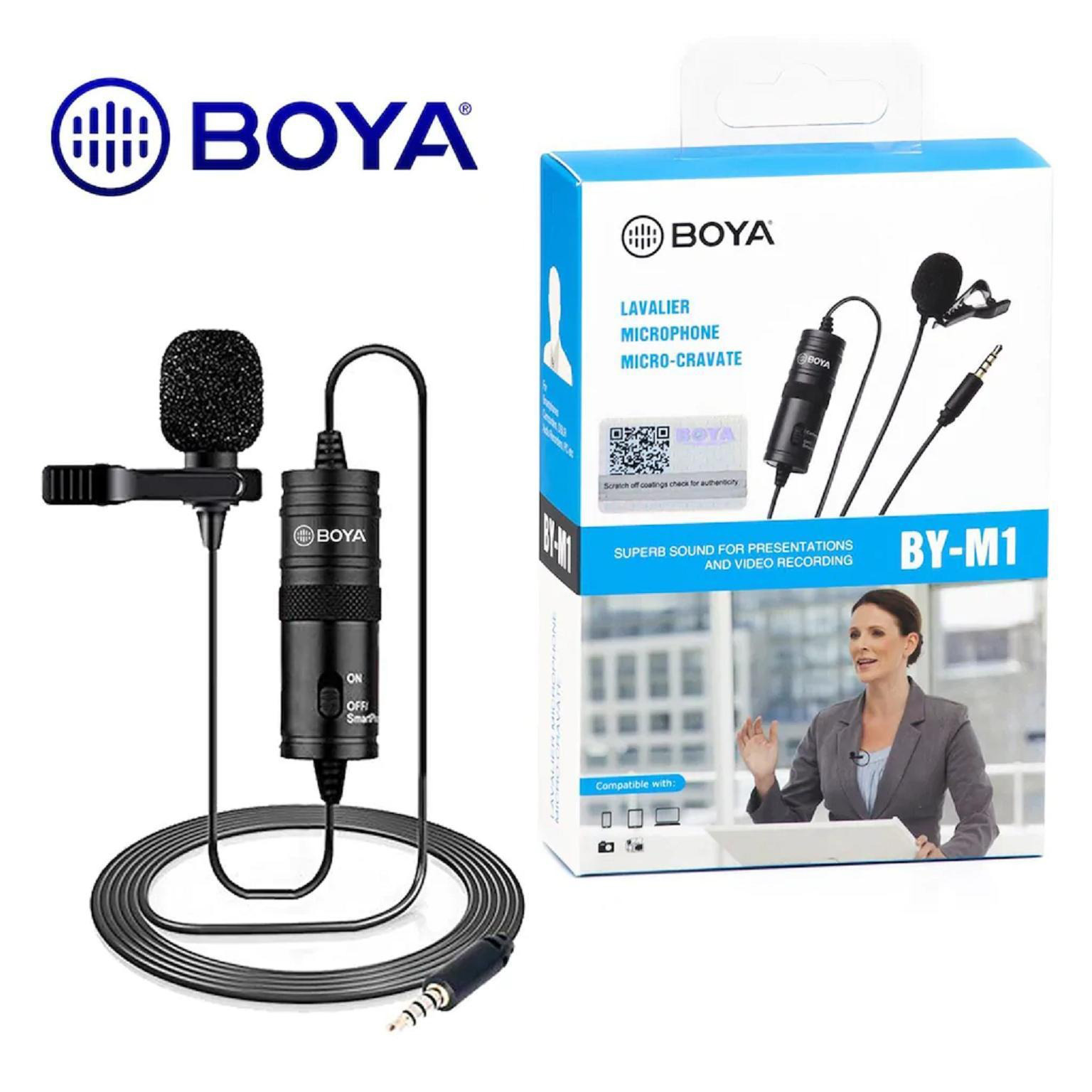 BOYA BY M1 Microphone Boya Professional Microphone For Mobile & Dslr - Black. 