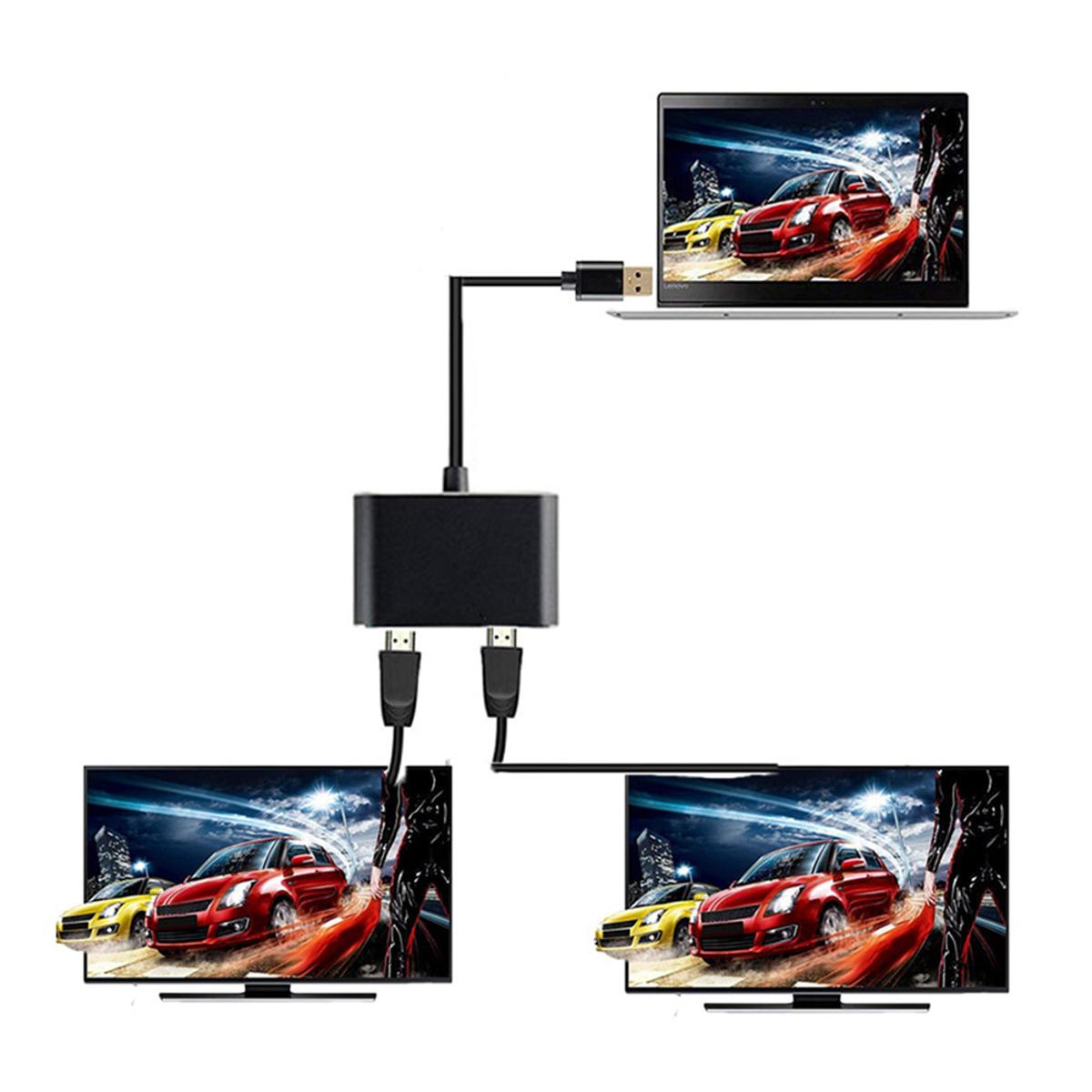 USB C To Dual HDMI-compatible HUB 4K HD Docking Station Dual Screen Type C Dock Station for Laptop PC Computer for Mobile Phone