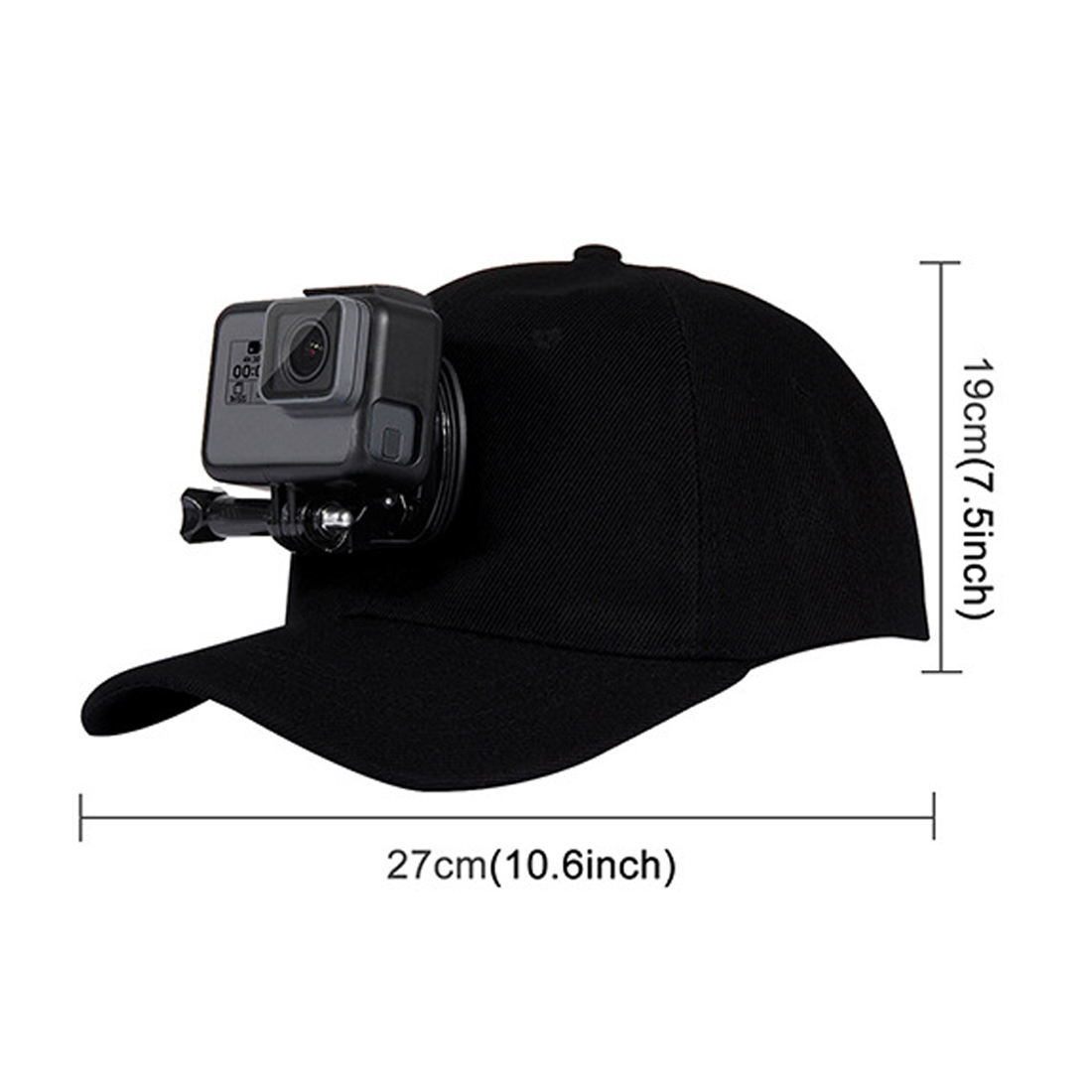 Gopro Hero için ayarlanabilir tuval güneş şapkası kap 12 11 10 9 8 SJCAM SJ7000 SJ6000 M20 Eken H9R Pro Yi 4K spor eylem kamera. 
