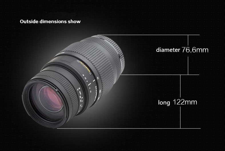 Sigma 70-300 lens for Canon 70-300 mm f/4-5.6 DG Macro Lenses for 1300D 700D 750D 760D 800D 60D 70D 80D T3 T3i T5i T6. 