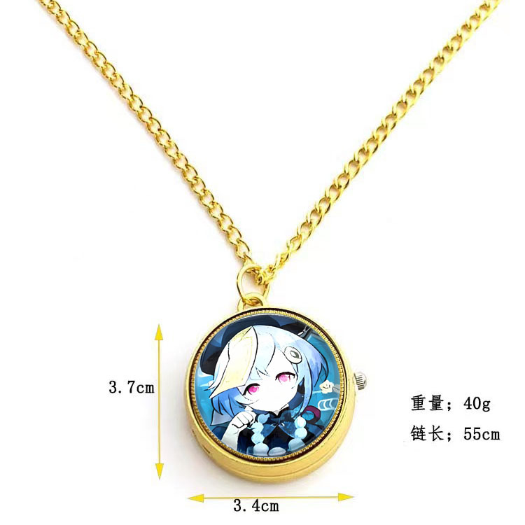 The new Genshin Impact Necklace Watch, multiple styles, character Gyro Rotary Watch, Flip Pocket Watch Chain. 