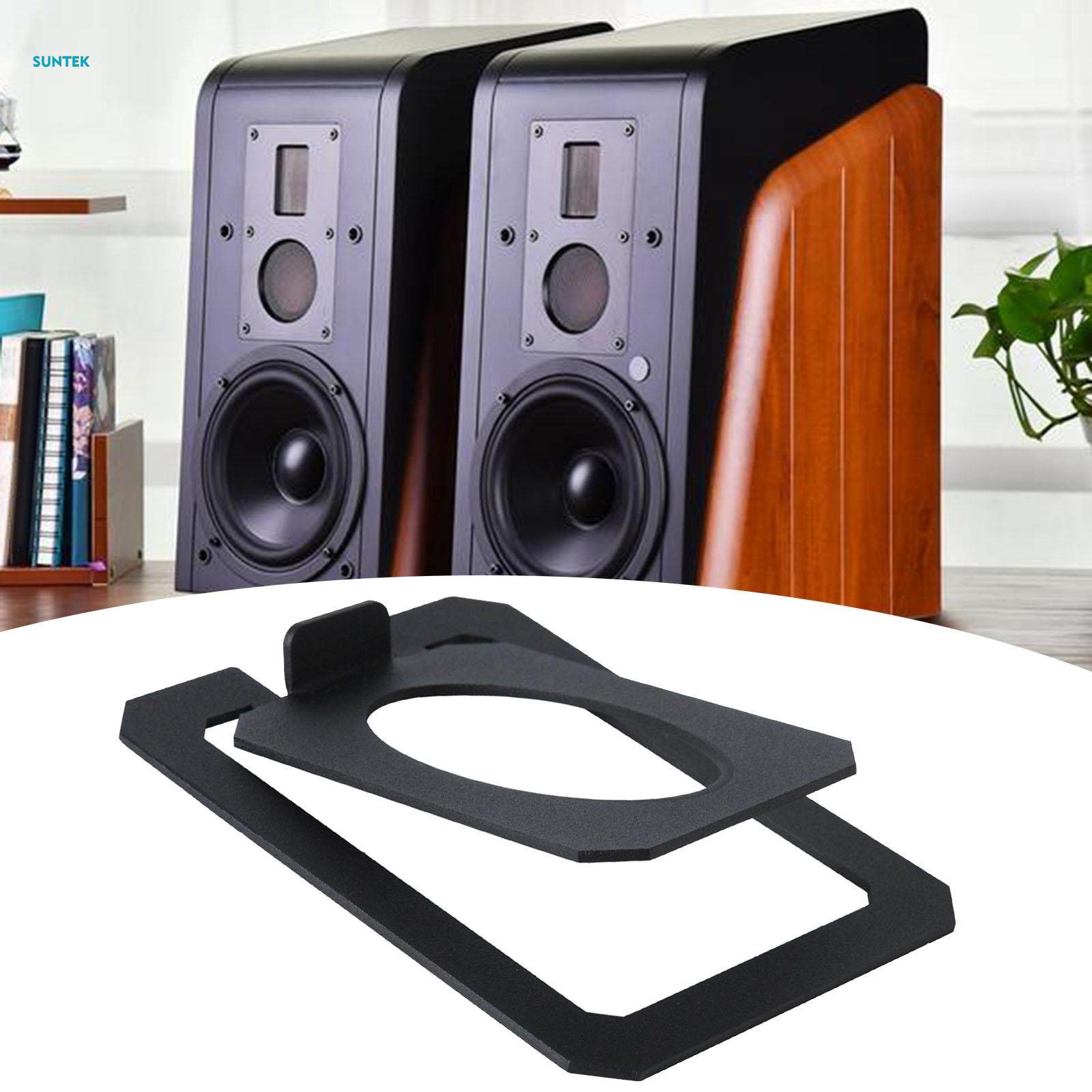 Desktop Speaker Holder Studio Monitor Stand Tilted Bracket Shock Absorbing Metal Non Slip Holder Rack Tabletop Stand for Computer Equipment. 