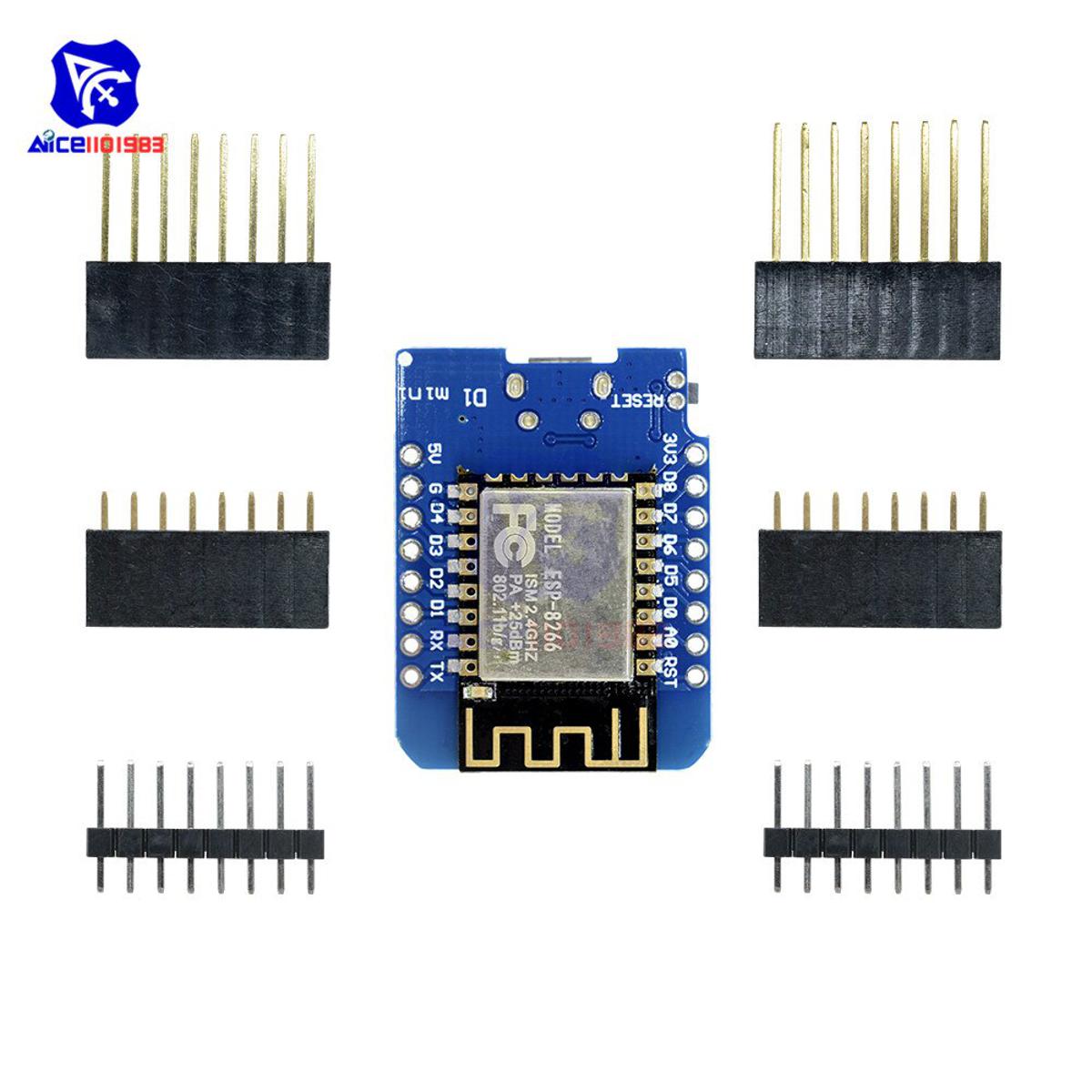 【happy one】ESP8266 ESP-12 ESP-12F CH340G CH340 Micro USB Arduino WeMos D1 Mini WIFI Development Board D1 Mini NodeMCU IOT 3.3V