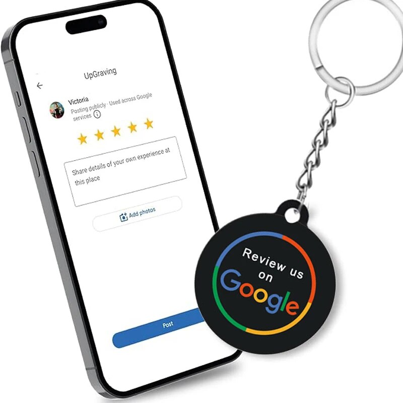NFC Epoxy Keychain NTAG216 Tag for Increase Google Reviews