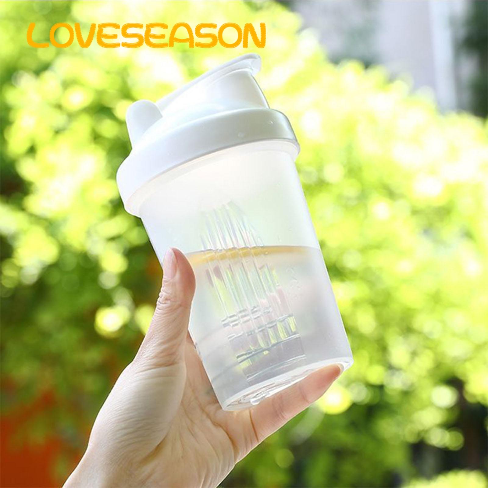 Leak-proof Shaker Bottle 400ml Protein Shaker Bottle Set with Non-slip Design Leak-proof Flip-top Spout Bpa-free Cups with Stainless Steel Mixing Balls for Fitness Enthusiasts in Asia Gym Water Bottle. 