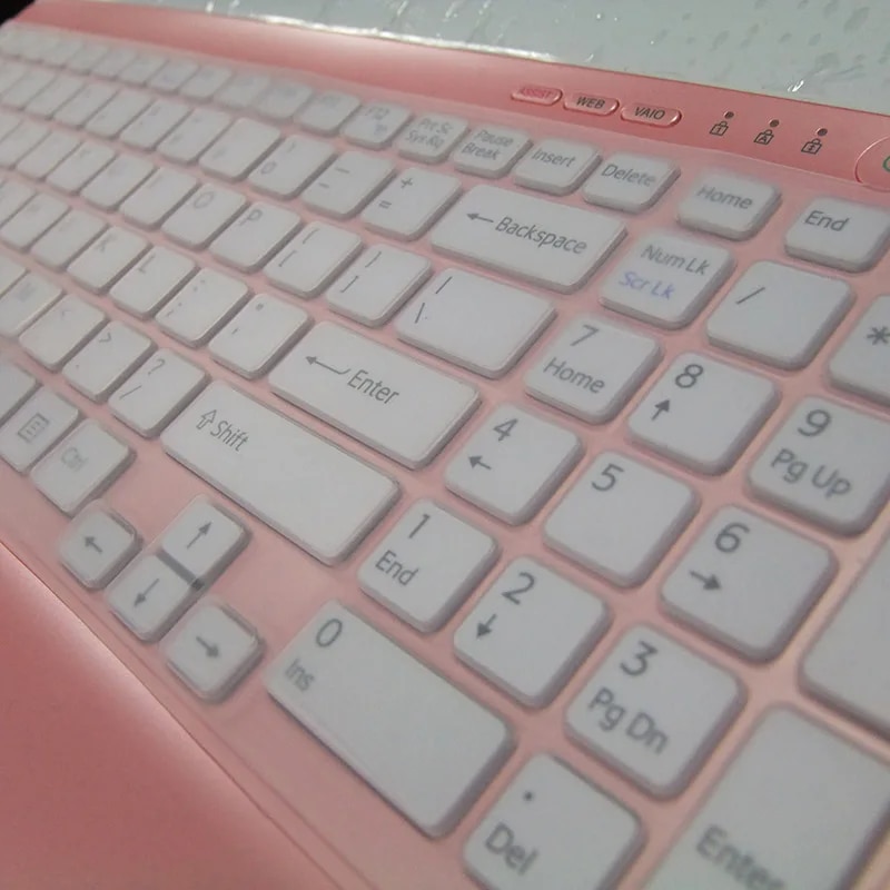 15 Silicone keyboard cover Protector for Sony VAIO SVE15 | SV-E15 | SVE1511A1EB | SVE1511A1EW vpceb E vaio svs15 EB200C 15.5. 