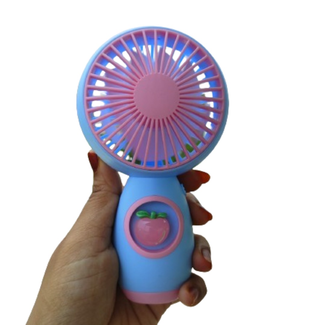 Stylish USB Handheld Fan Mini Wind Power Convenient Rechargeable Fan High Quality Portable Student Office Cute Small Cooling Face Mini Fans. 