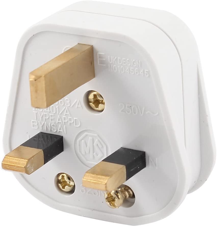3Pin POWER PLUG FUSE Protection AC 250V 13A 3 Pin Power Plug Connector For 3 Pin Socket Rewireable 3 Prong UK Electrical Power Plug Male Adapter For Cables. 