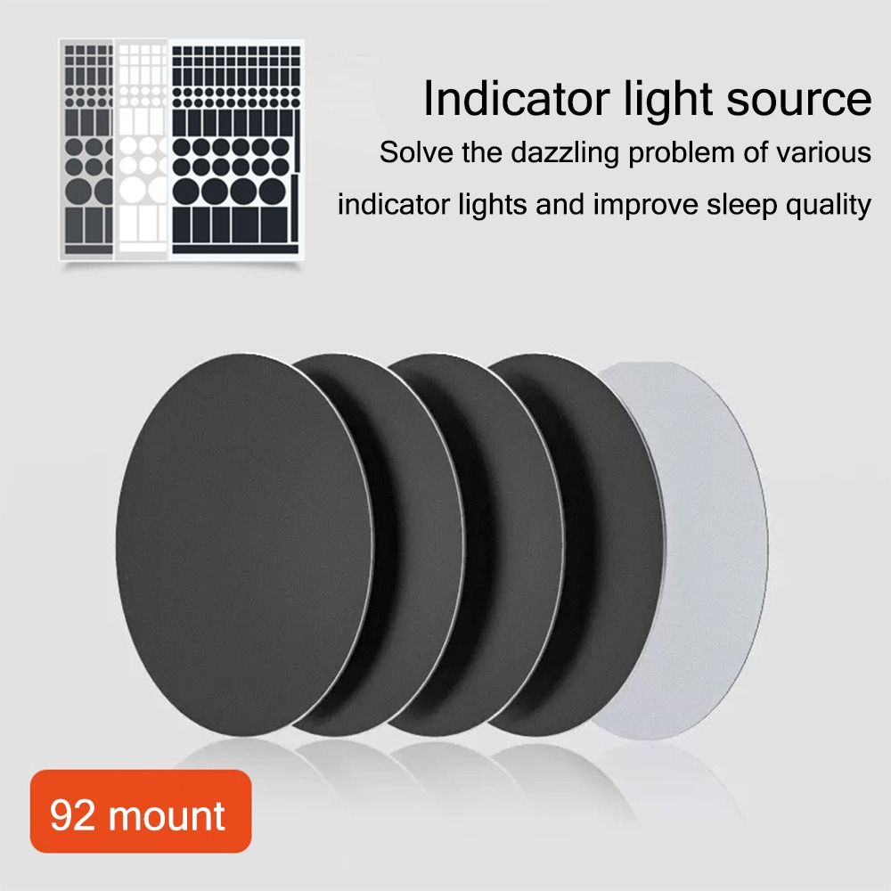 New Led Covers Block Light Dimming Stickers Easy to Use Great Adhesion Strength Led Light Blocking Stickers Shading Avoid Glare Black Color Led Filters Dimming Sheets. 
