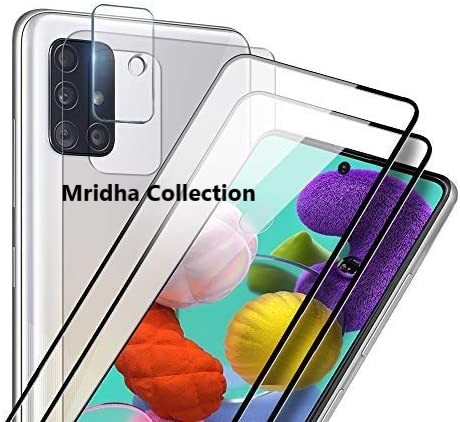 Samsung galaxy a51/a71 এর জন্য 2 ইন 1 প্রটেক্টর কম্বো প্যাক (স্ক্রিন প্রোটেক্টর গ্লাস + ক্যামেরা লেন্স প্রোটেক্টর গ্লাস)