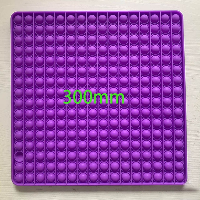 【VisioN Shop】Super Big Size Square Rainbow Fidget Toy Simple Dimple Sensory Educational Bubble Fidget Toys  Stress Relief. 