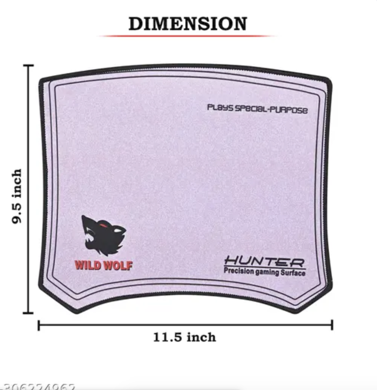 Hunter Micro Wolf L-16 Gaming Non-Slip Backing Surface Mouse Pad - Enjoy Comfortable And Stable Mouse Control With Non-Slip Backing Surface. 