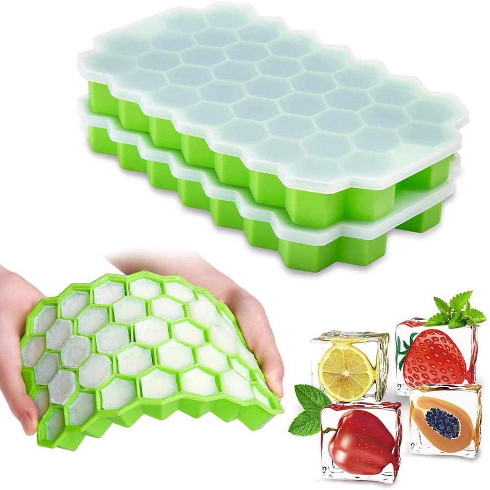 Silicone Ice Cube Tray 37 Cavity Ice-making Box Tray 37-Made of Food-Grade Silicone