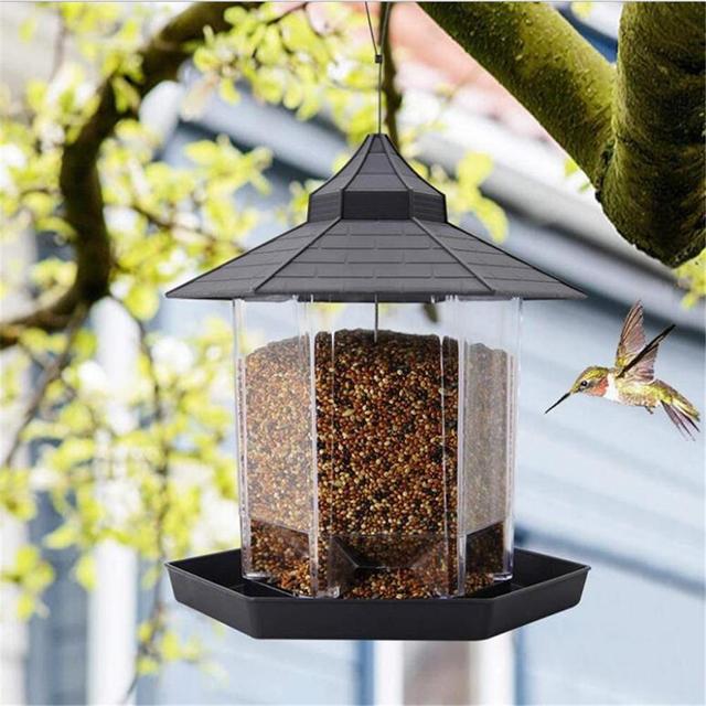 Wild Bird Feeder Outside Anti Squirrel Hanging Bird Feeder For