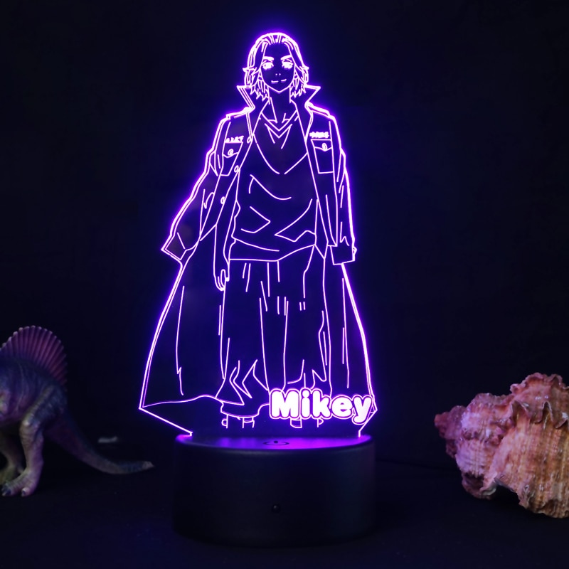 Anime Tokyo Revengers Mikey Lamp Manga Figure Room Setup Kids Avengers ChristGift Bedroom Decor RGB 3D Night Light Draken. 