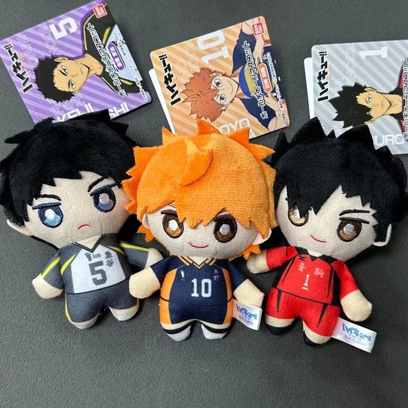 10cm Mini Haikyuu Plush Toy Volleyball Stuffed Doll Hinata Shoyo Tobio Kageyama Yu Nishinoya Plush Pendant Keychain Toy For Gift. 